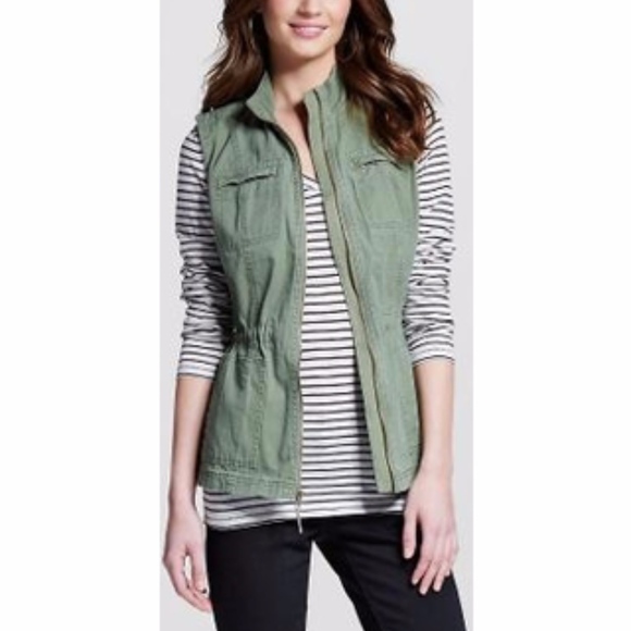 Merona Jackets & Blazers - Women's Merona Lightweight Utility Vest Olive